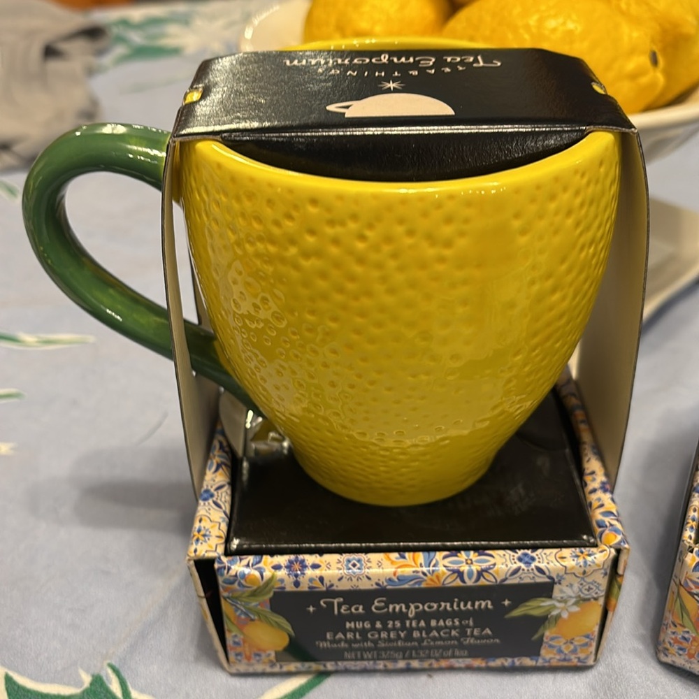 Tea Emporium ceramic Lemon Shaped Mug